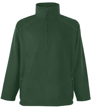 PILE MEZZA ZIP (FRUIT OF THE LOOM ) verde bottiglia